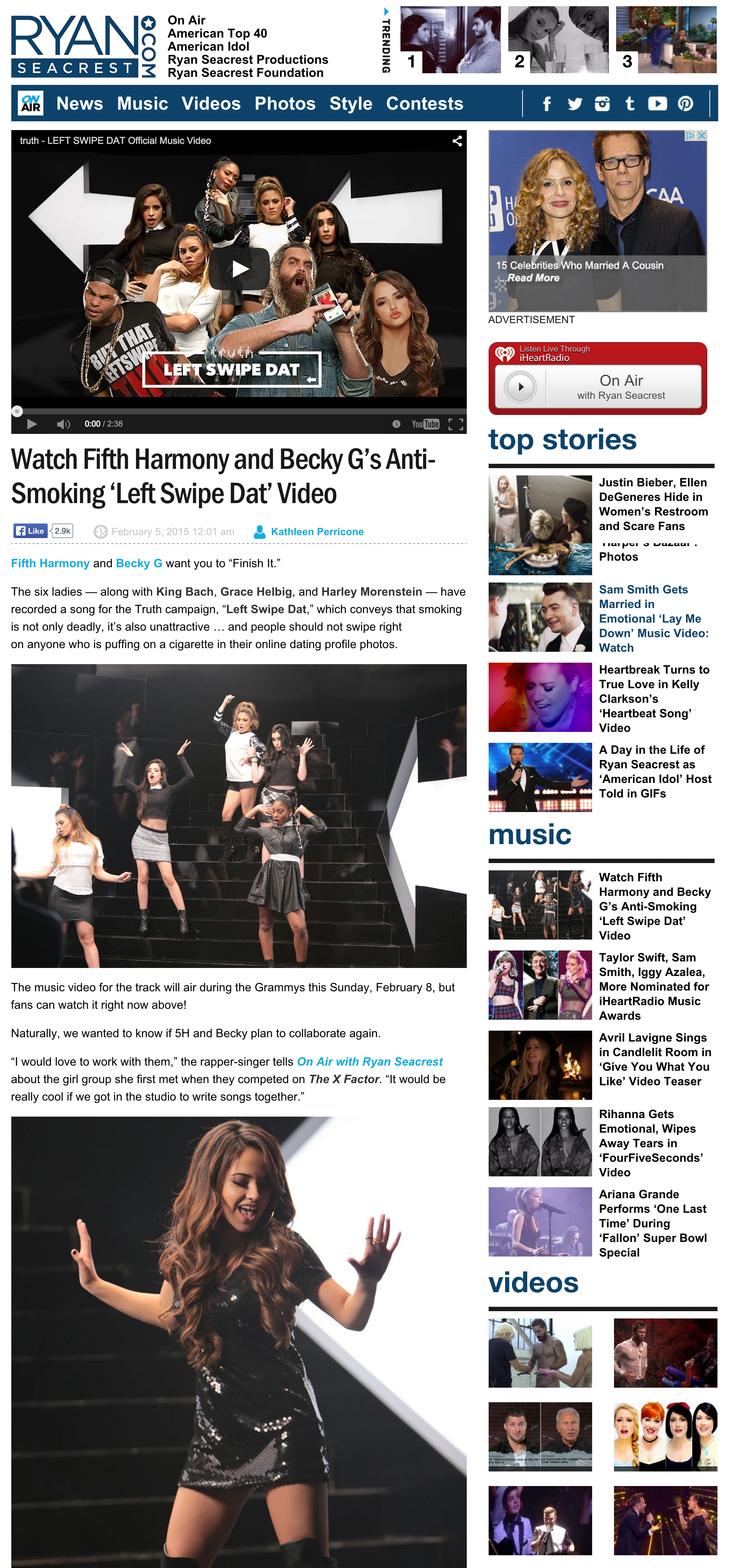 Ryan Seacrest - Watch Fifth Harmony and Becky G’s Anti-Smoking ‘Left Swipe Dat’ Video -.png