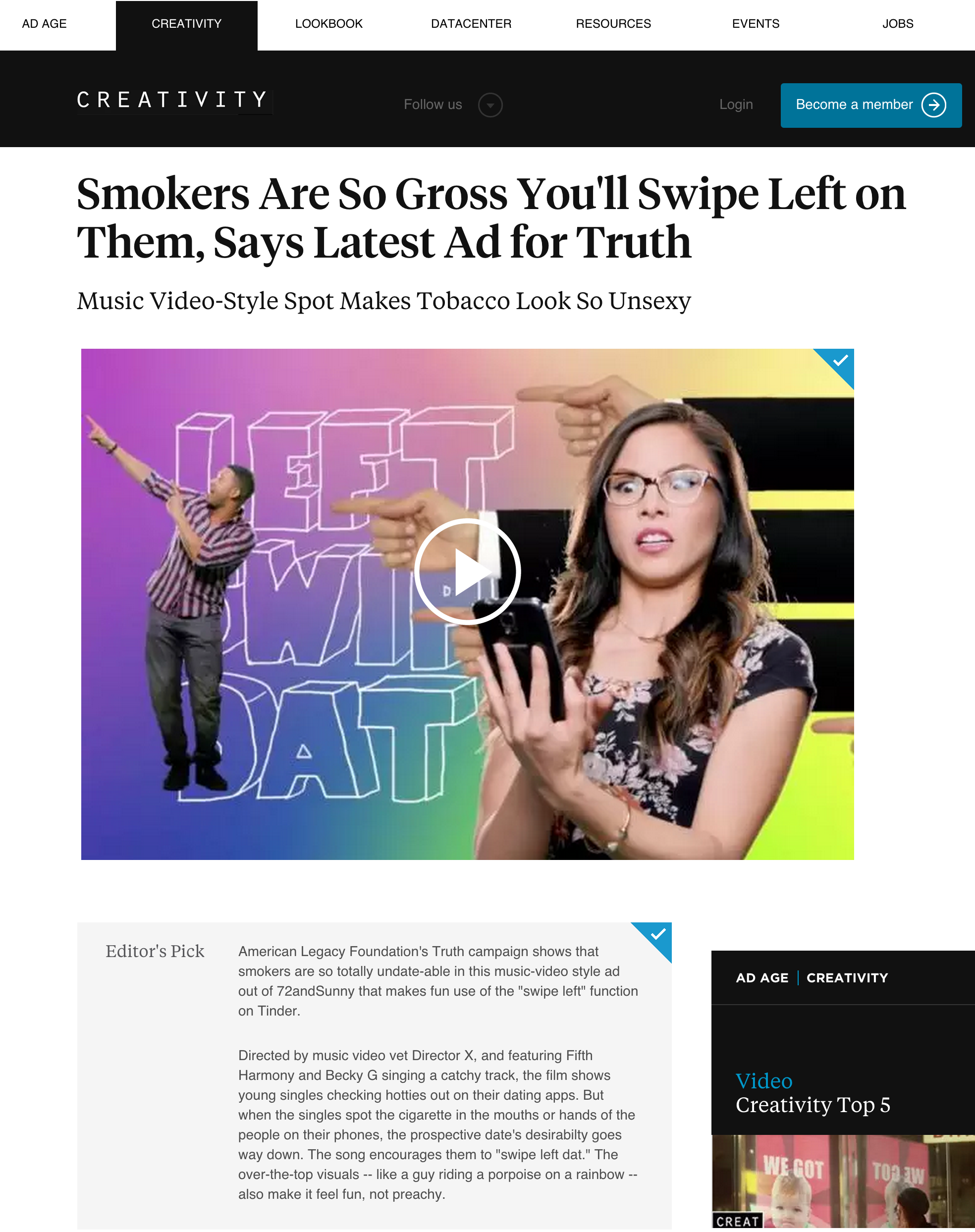 Smokers Are So Gross You'll Swipe Left on Them, Says Latest Ad for Truth - Video - Creativity Online.png