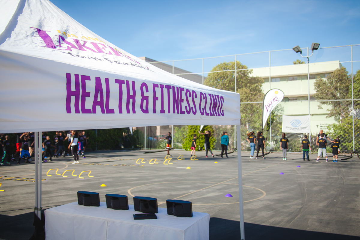  Lakers Health &amp; Fitness Camp at the Boys &amp; Girls Club of Santa Monica, 2017. 