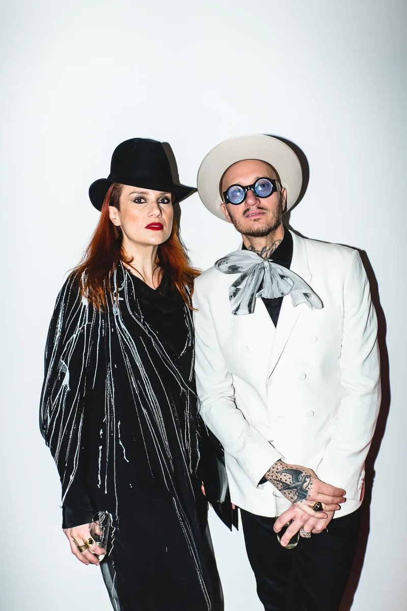 Italian designers Valerj Pobega and Mattia Biagi at Valerj’s F/W 2019 presentation, Kabuki In Berlin . Original story via Flaunt Magazine .