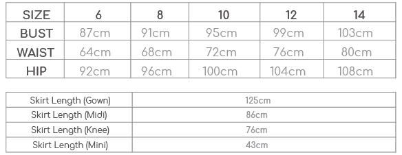 Attica Wetsuits Size Chart