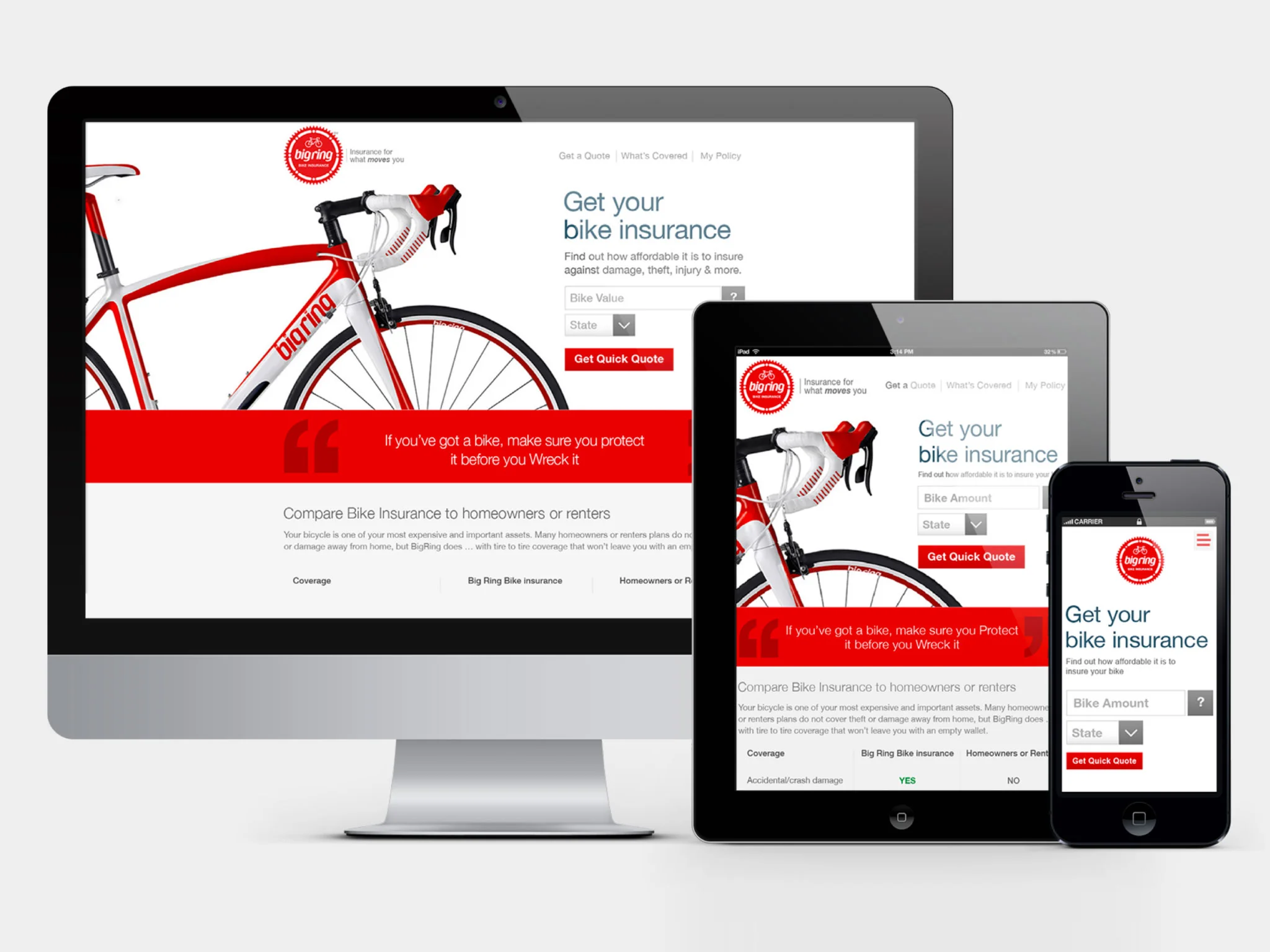 Created the first ever fully responsive website for Transamerica in just 35 days for UX