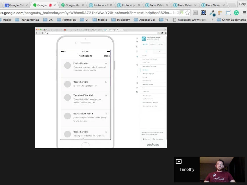 Remote Usability Testing: Utilizing Hangouts, Proto.io and Snagit to get feedback