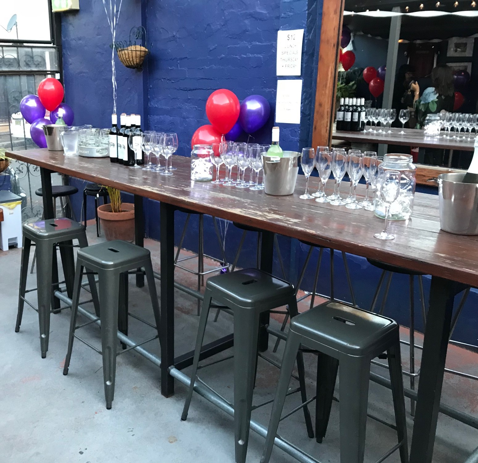 Long table set up with champers.jpg