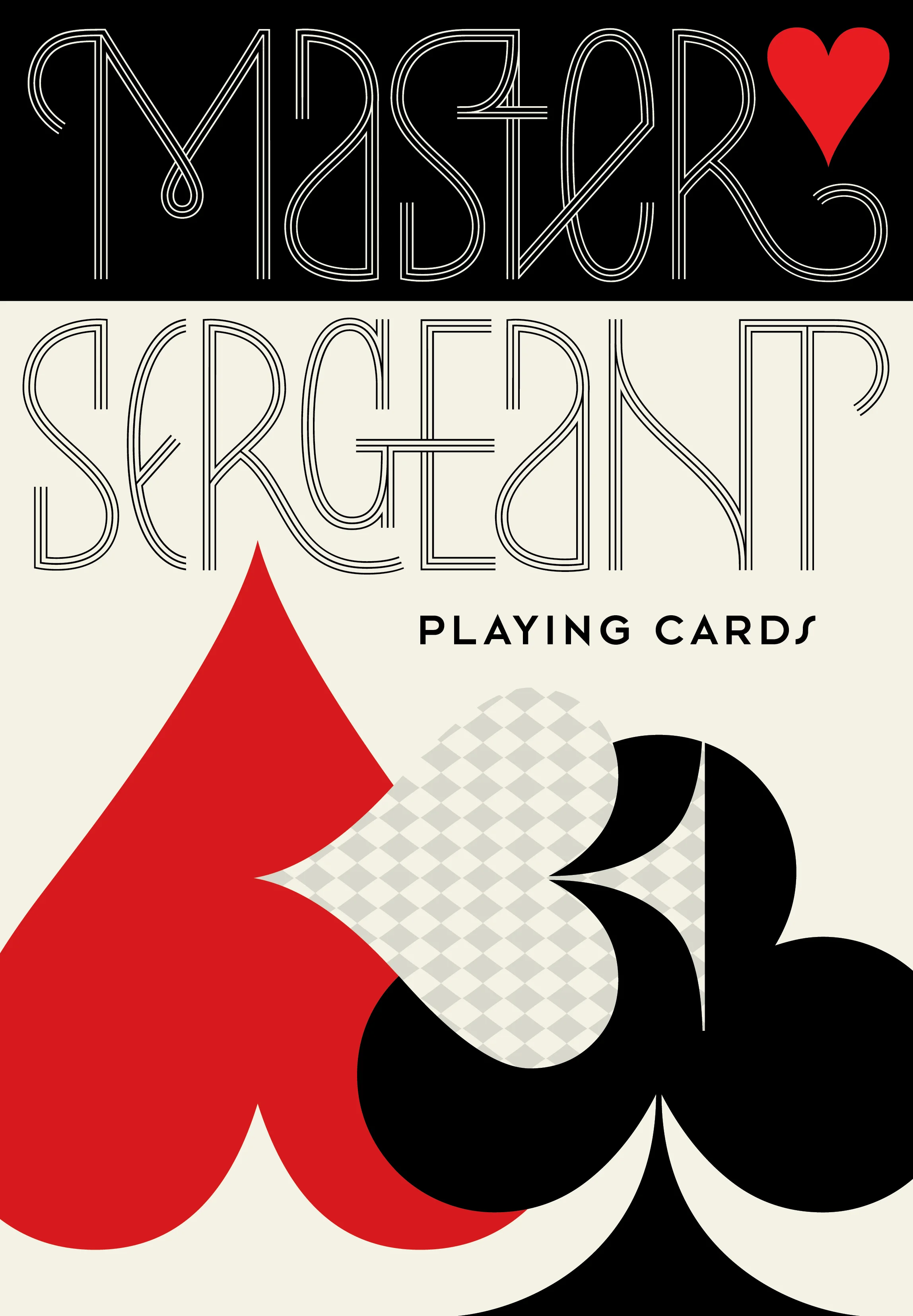 Master Sergeant Deck of Cards | Custom Lettering and Design