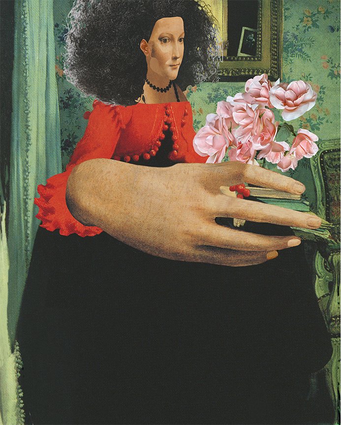 GIRL WITH RED POM-POMS, 2022