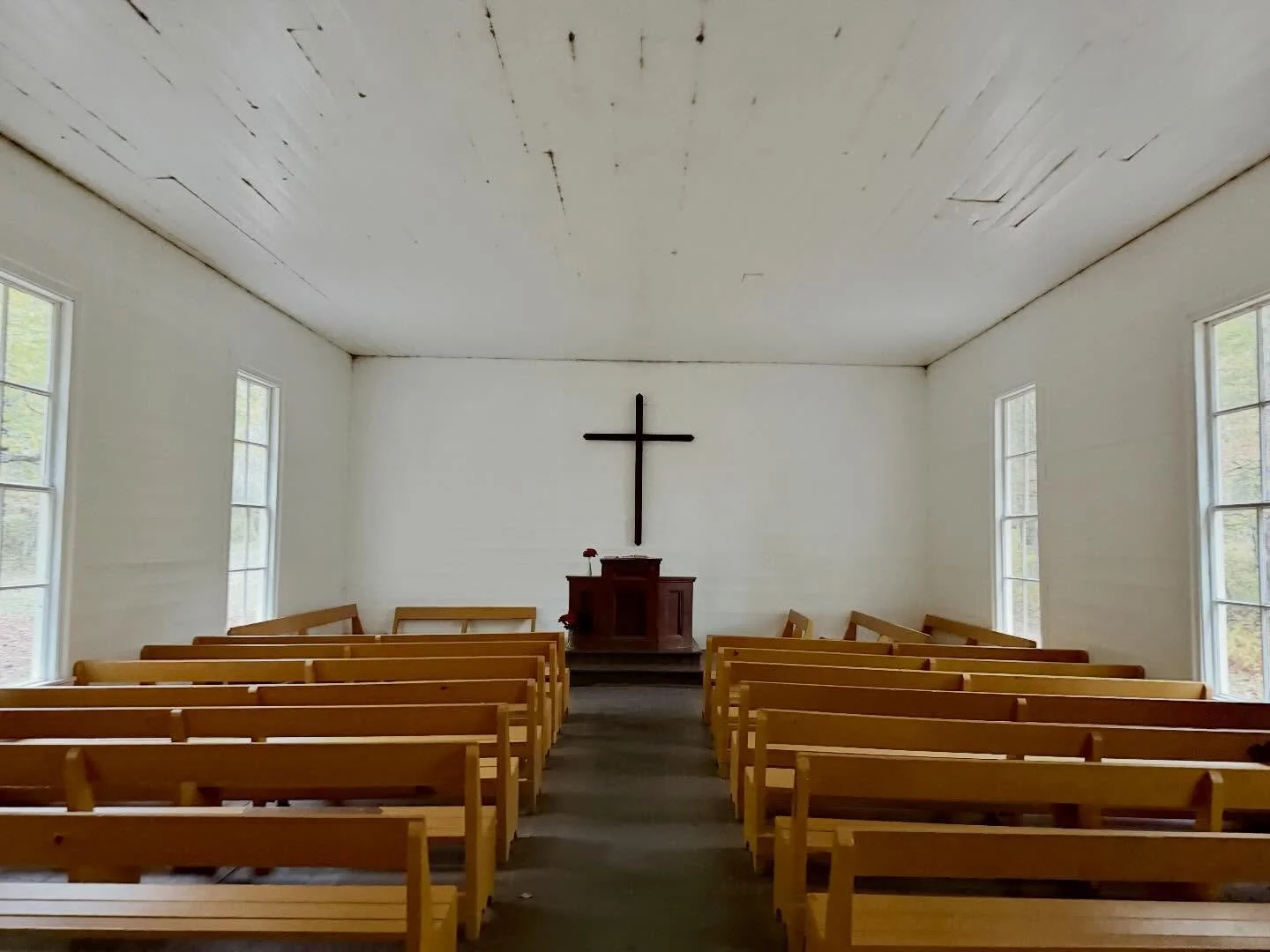These mountains echo sacred stillness ⛰️

#sunday #church #mountains #wnc #828isgreat