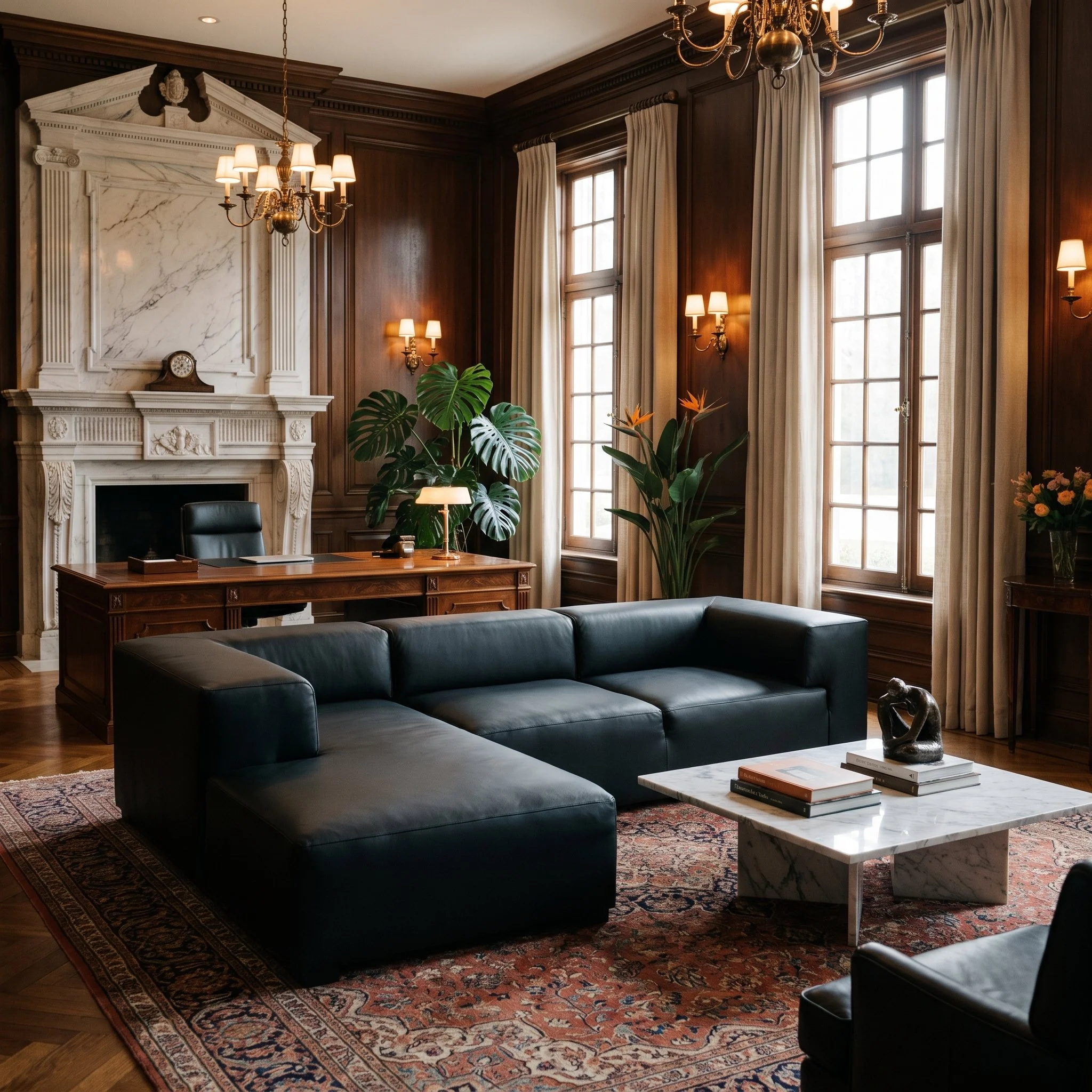 London Leather Sofa Sectional