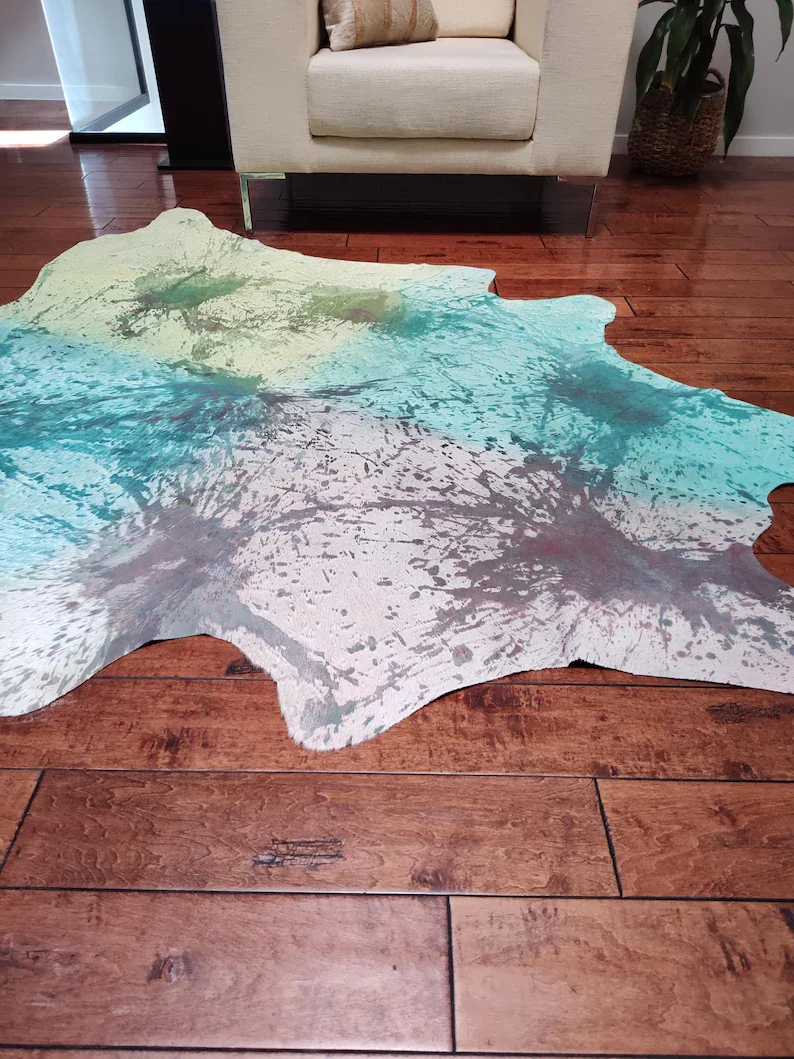 Multi Color Cowhide Rug