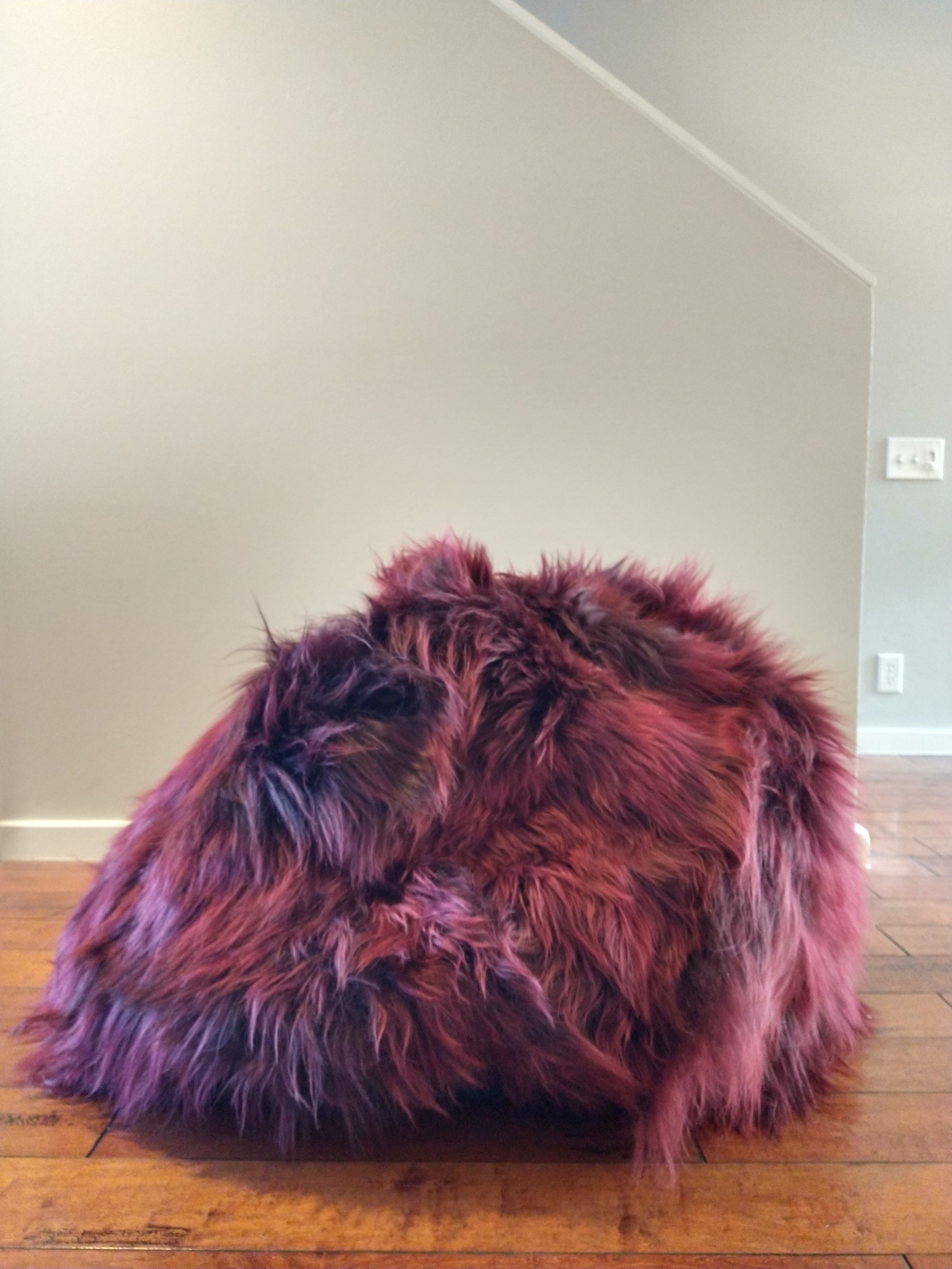 Gambrell Renard Sheepskin Bean Bag Chair