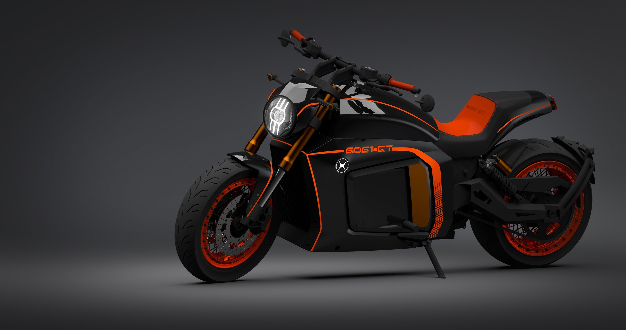 Black Evoke 6061-GT Electric Motorcyle