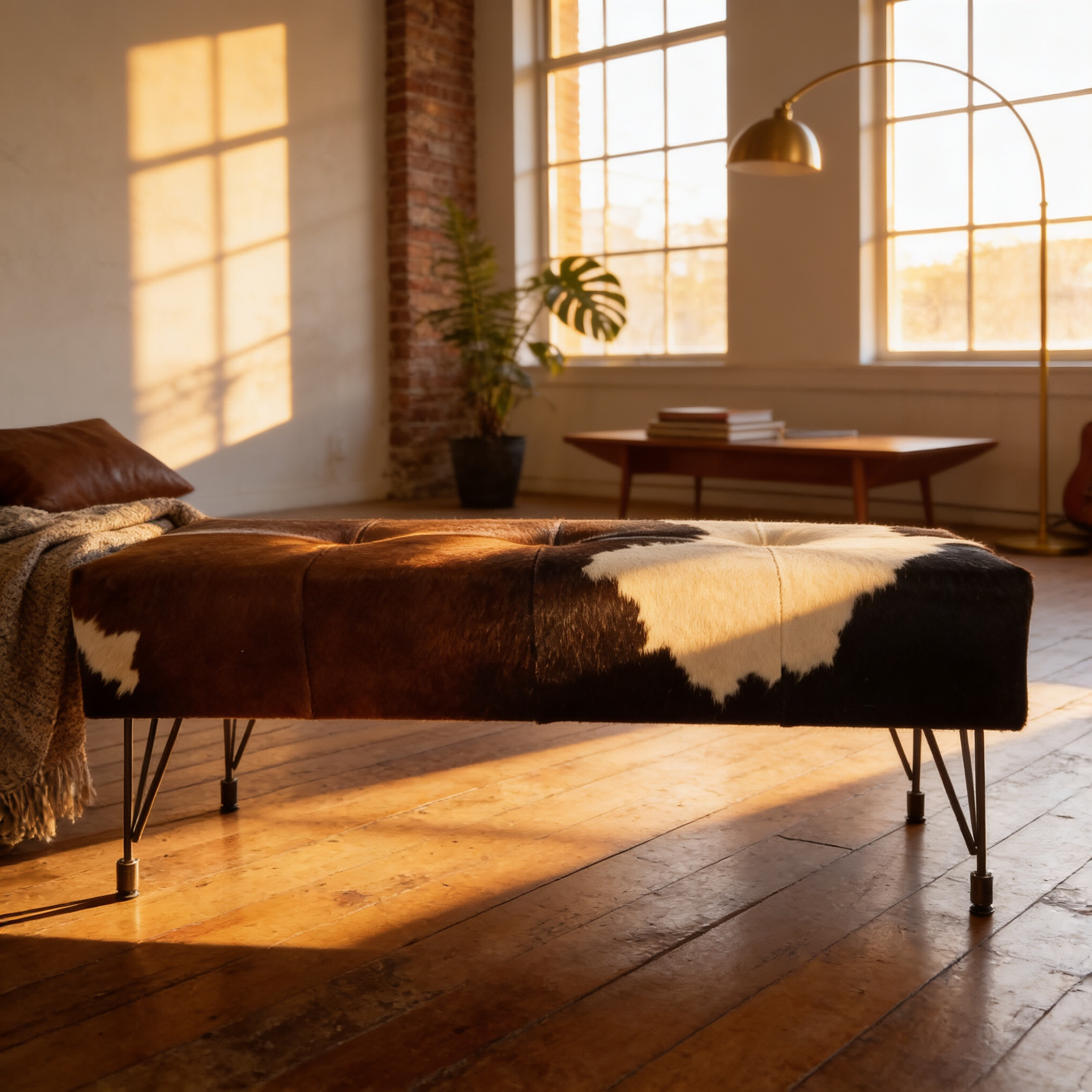 Hytower Tri Color Cowhide Bench