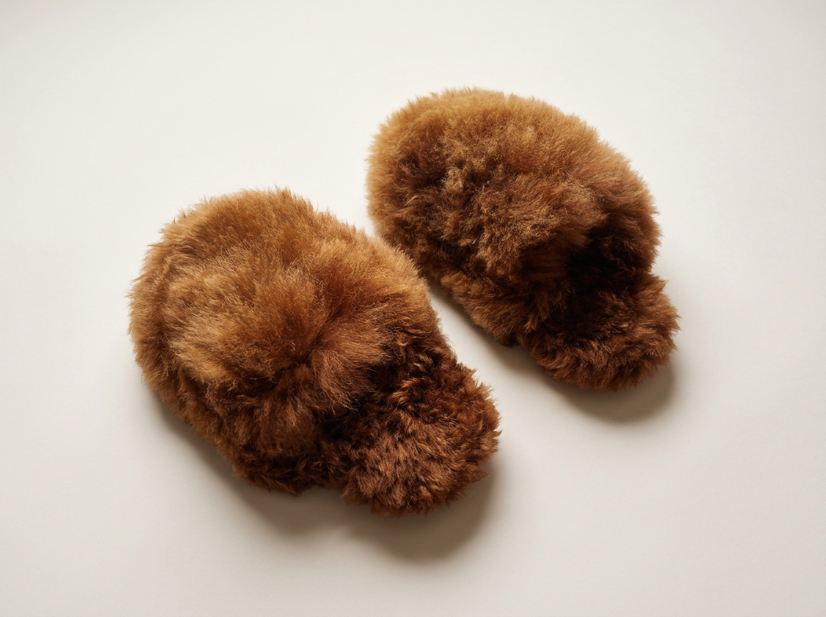 Millie Alpaca Slippers ⎻ Caramel