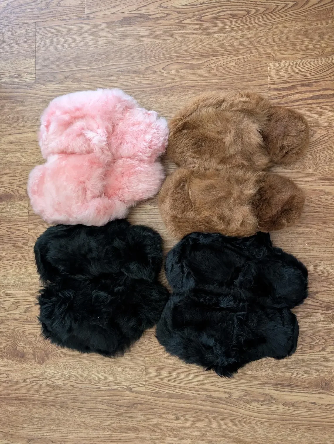 Millie Black Alpaca Slippers