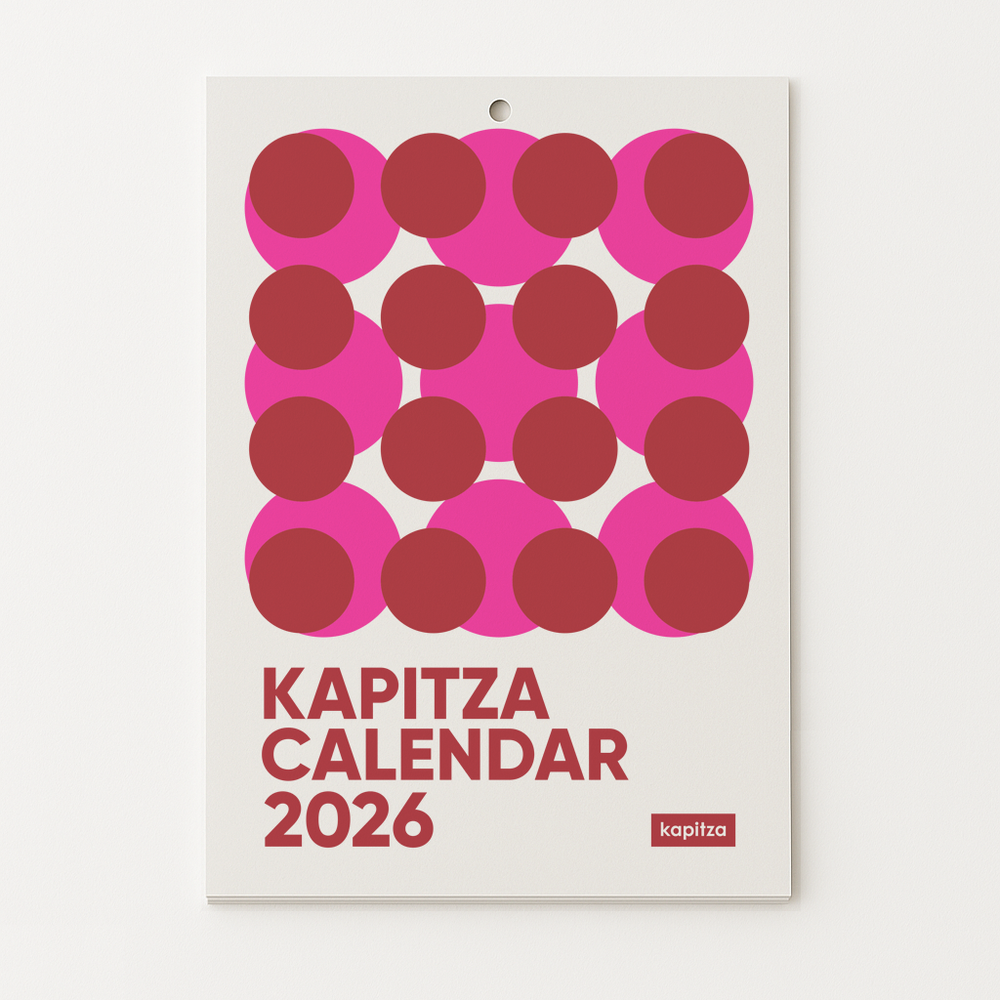 Colourful Geometric Risograph Calendar 2026 by Kapitza