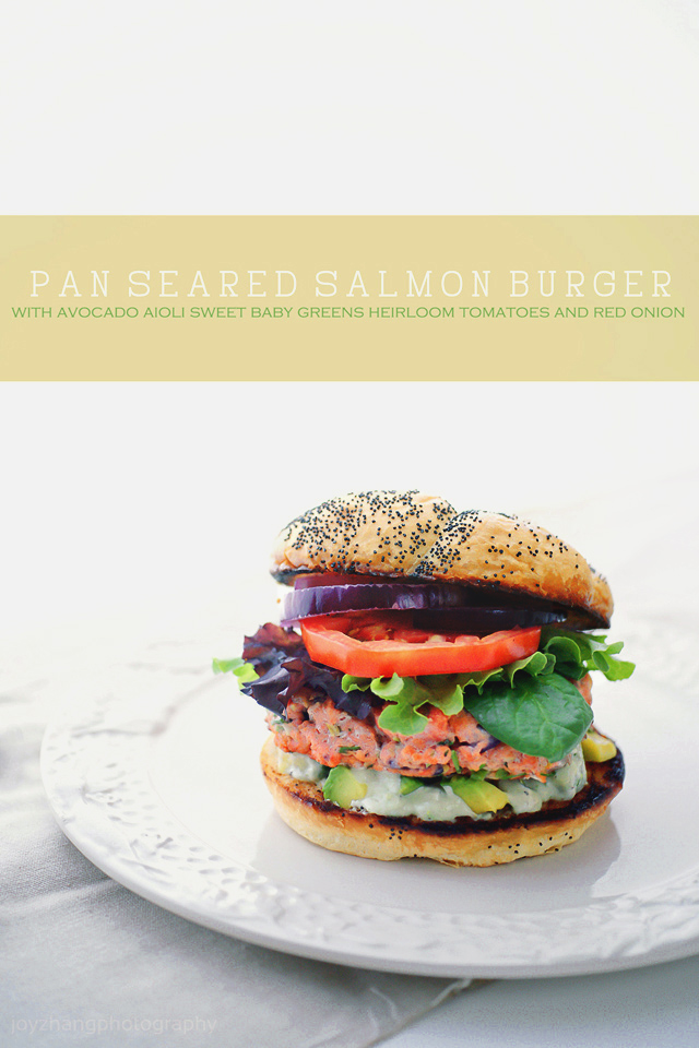 Pan Seared Salmon Burgers