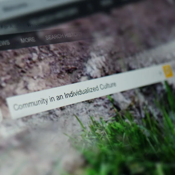 Community in an Individualized Culture - Part 7