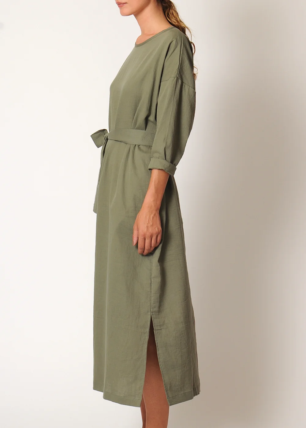 conifer_pullover_dress_army_side.jpg