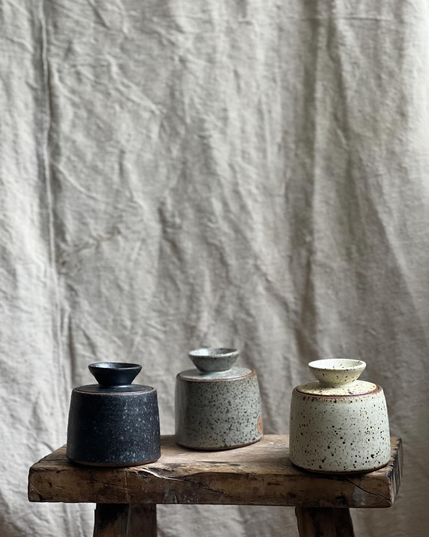 Add a warm beauty to your kitchen with The @manueveryday Lidded Jars ✨ weighty and tactile 🥰