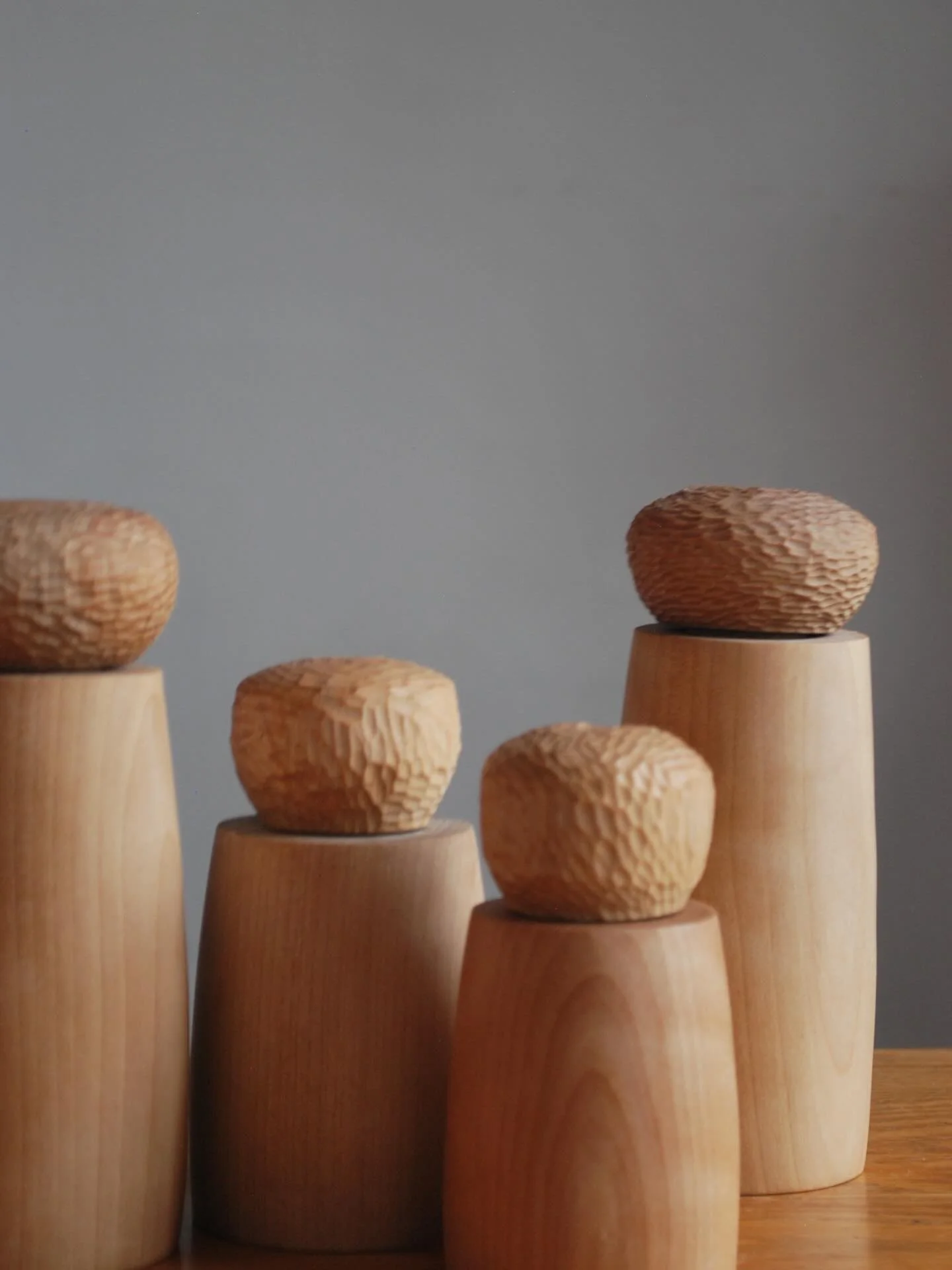 @elise__mclauchlan hand carved pepper grinders 🫶🏼 🪵