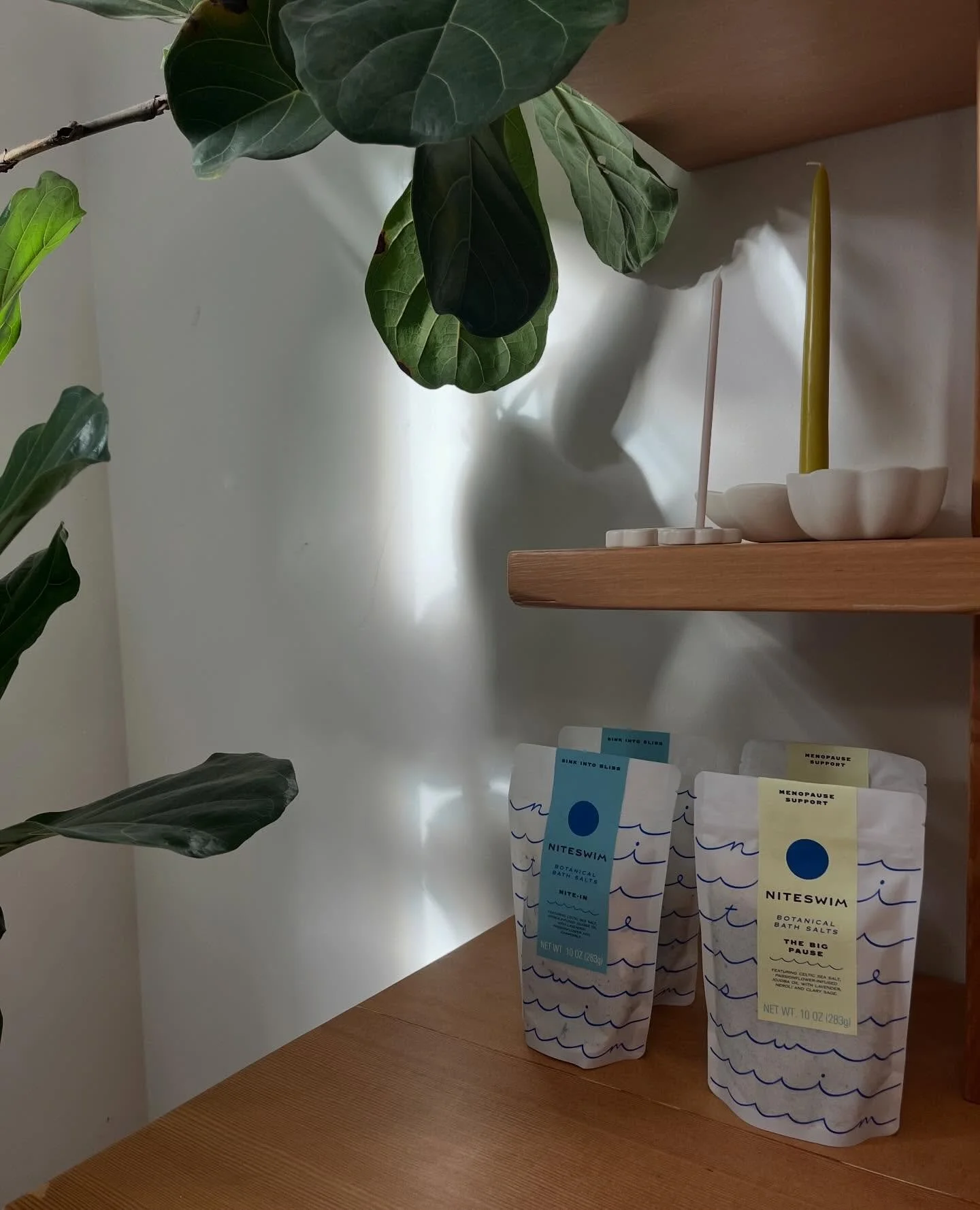 We are bringing new gift brands! We are loving the @nite.swim bath salts Sink into Bliss and Menopause support 😻