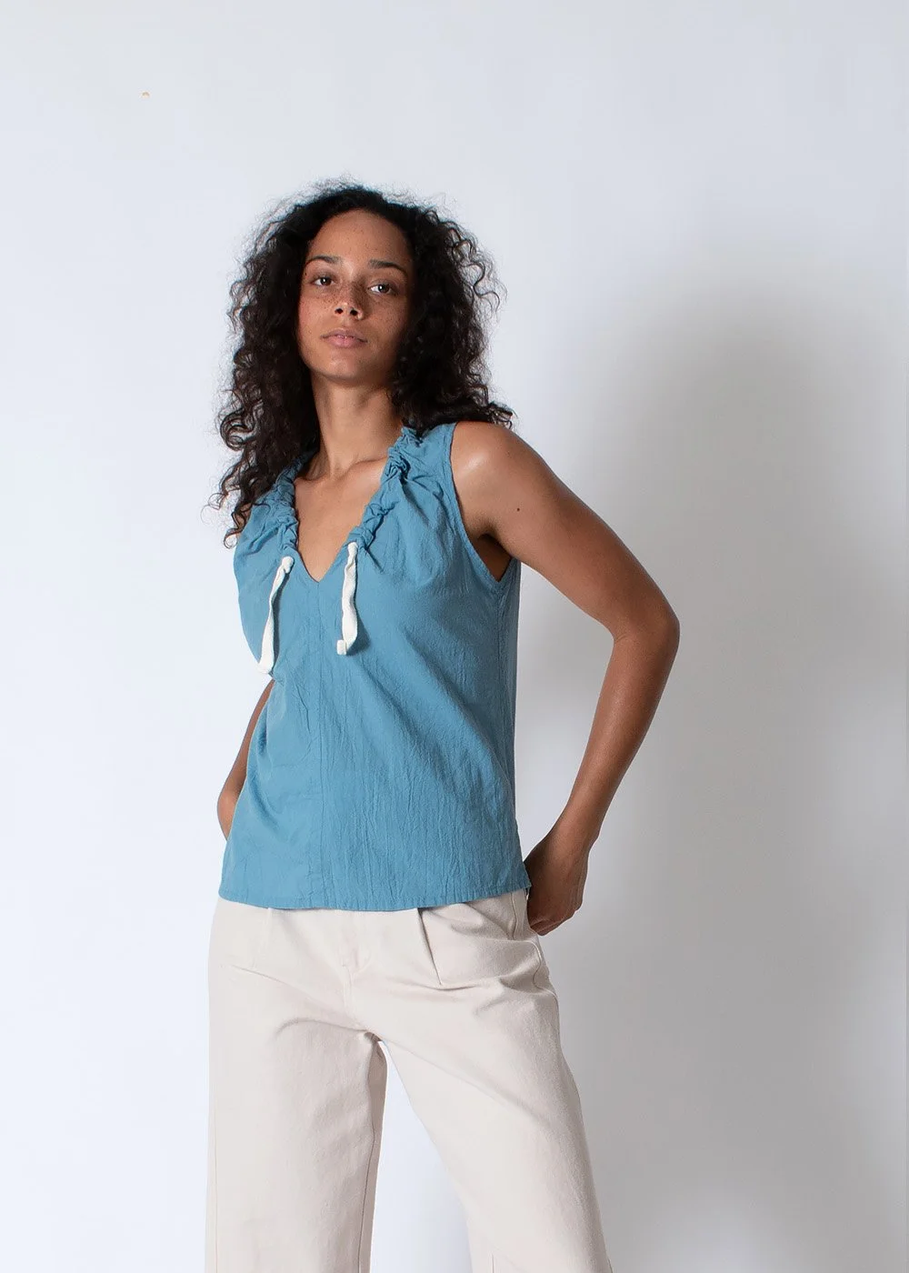Uzi Valli Tank Denim