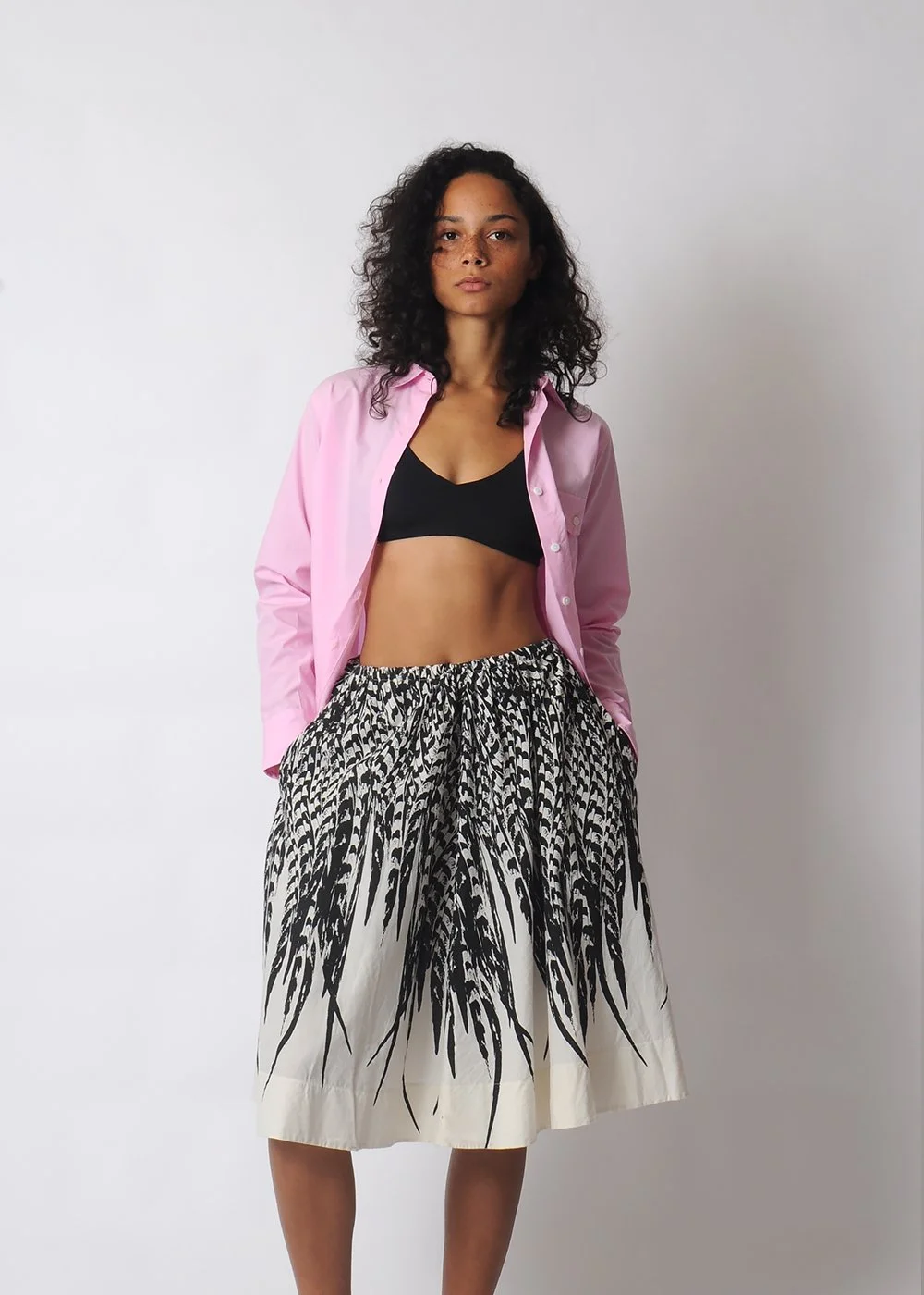 uzi_feather_skirt_conifer_pink_art_shirt.JPG