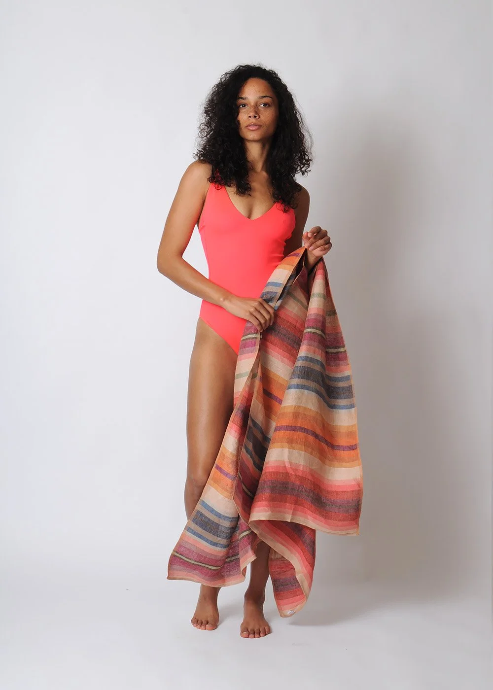 Garza Marfa Linen Desert Shawl