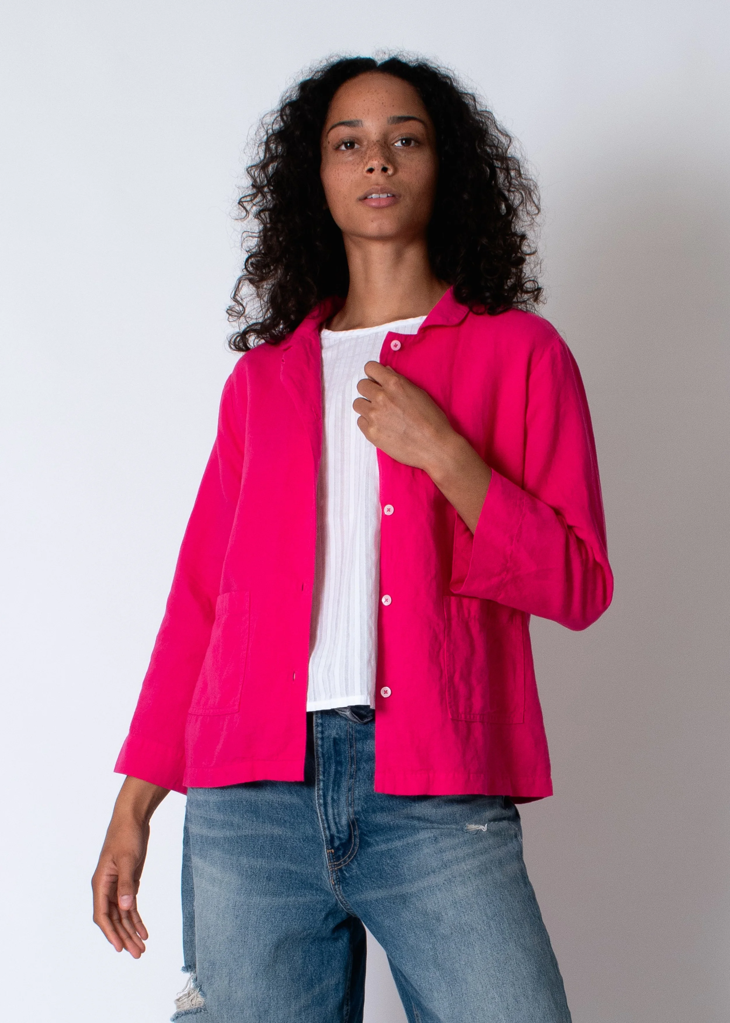Conifer Lounge Top Hot Pink