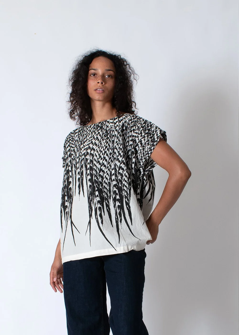 Uzi Feather Tunic