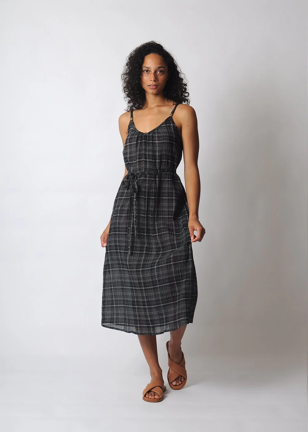 Conifer Summer Dress Plaid
