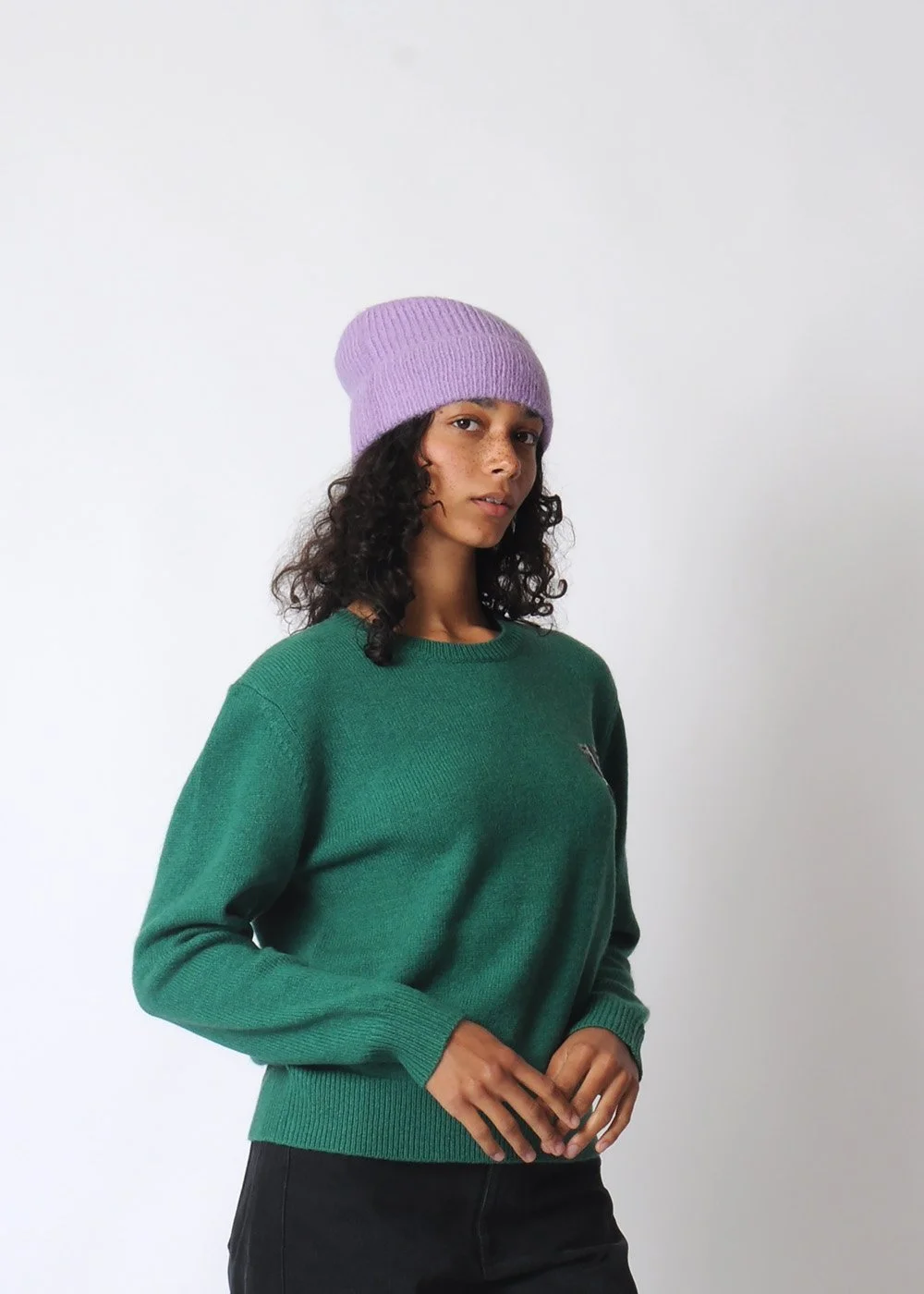 MICAELA GREG BRUSHED RIB HAT