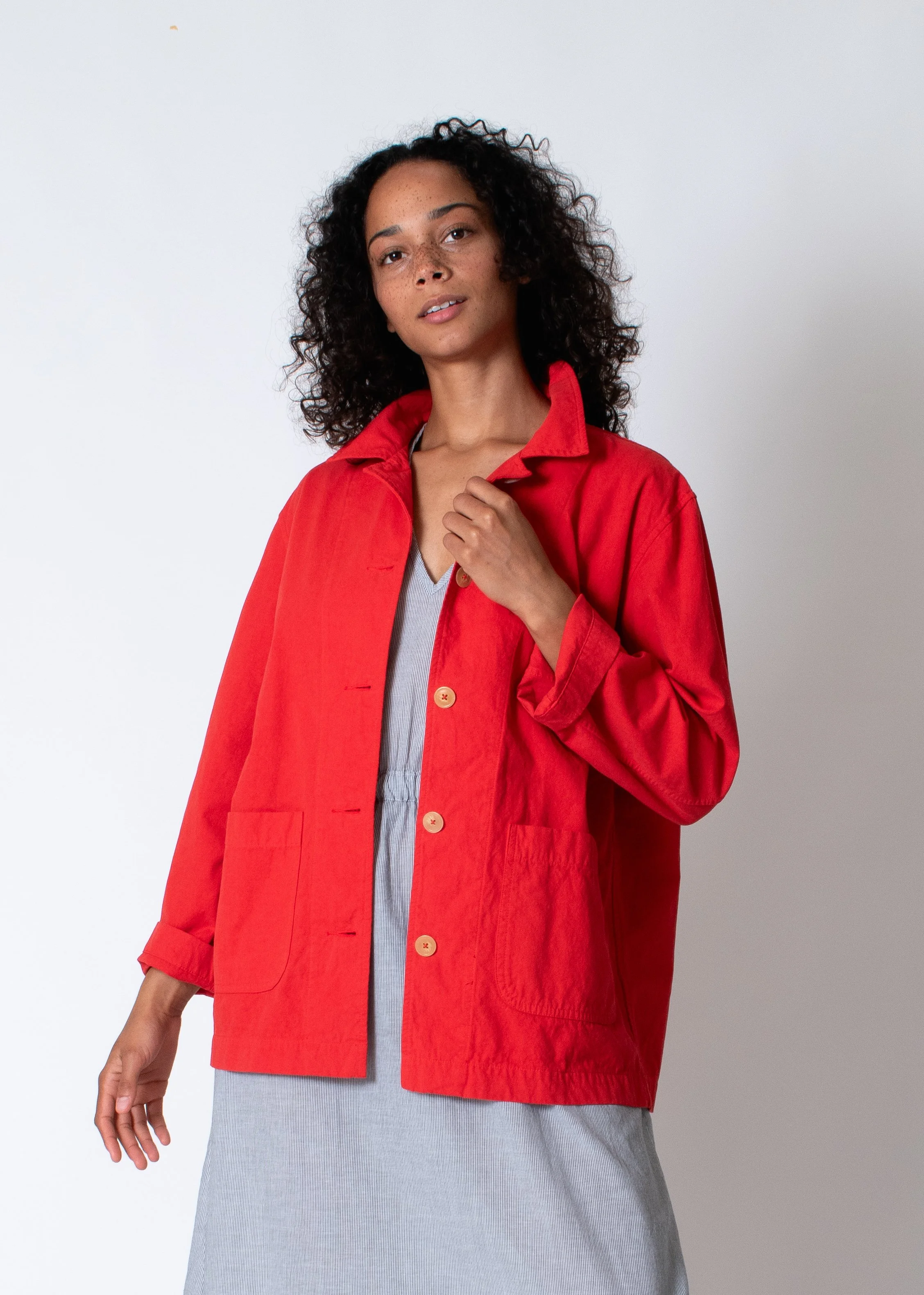 Conifer Shirt Jacket Poppy