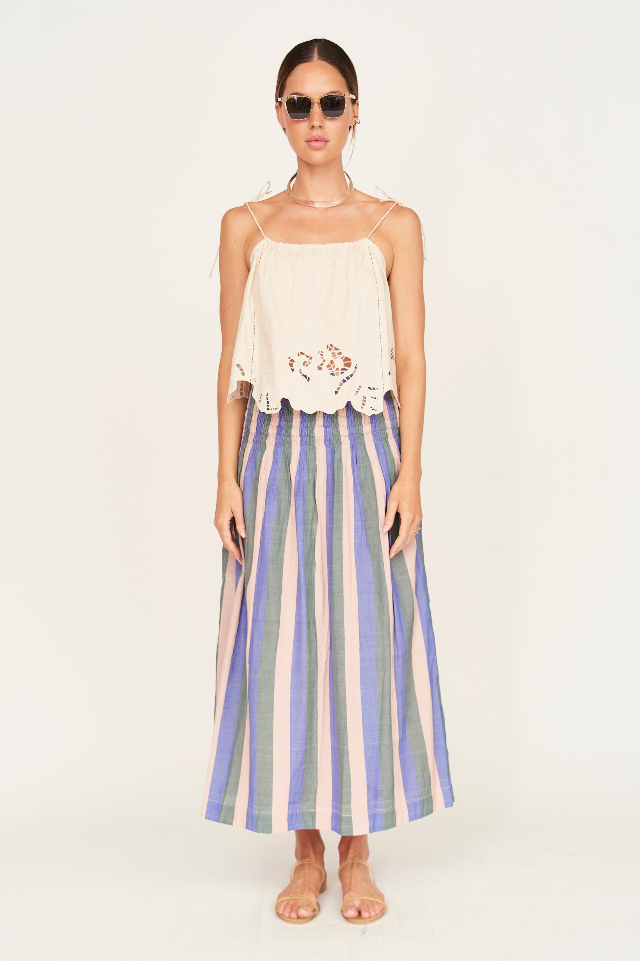 MIRTH SAVANNAH SMOCKED SKIRT