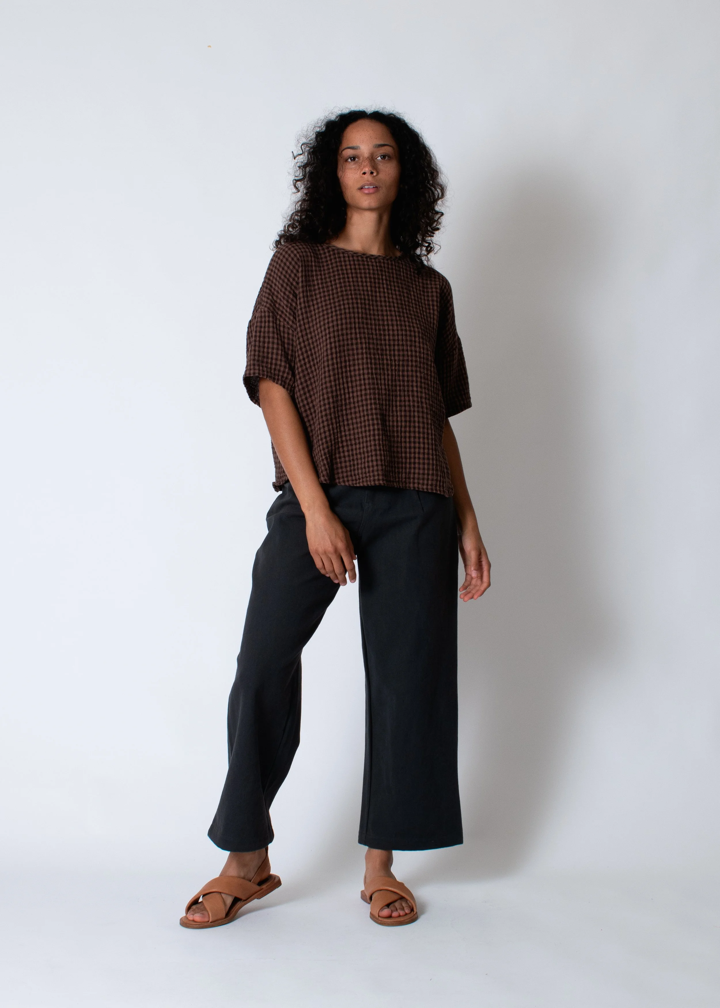 Conifer Pullover Top Dark Cocoa