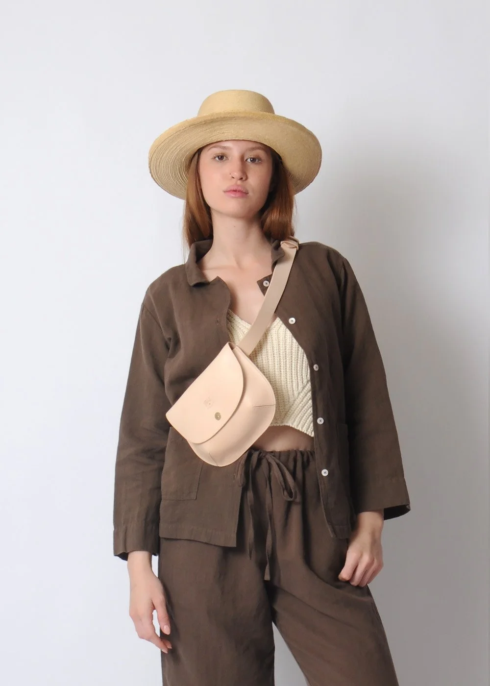 Il Bisonte Belt Bag Natural