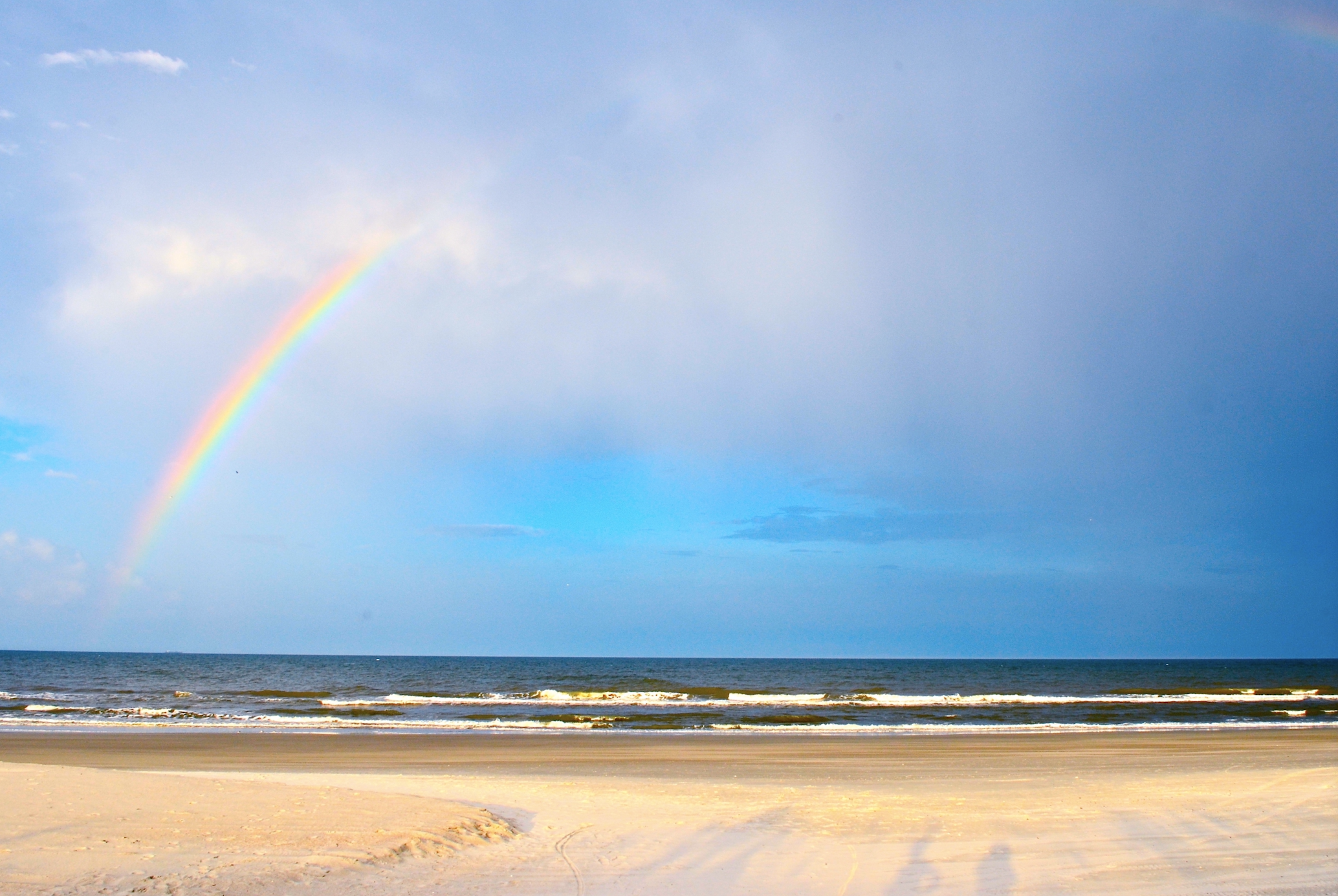 Rainbow over the Sea.