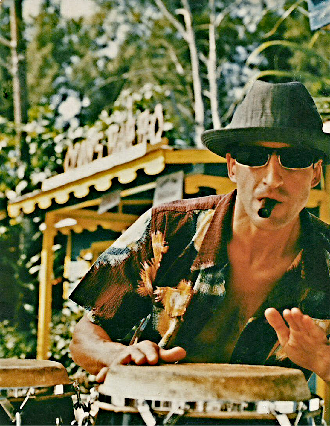 Latino Bongo Player