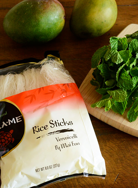 Mango Summer Roll ingredients