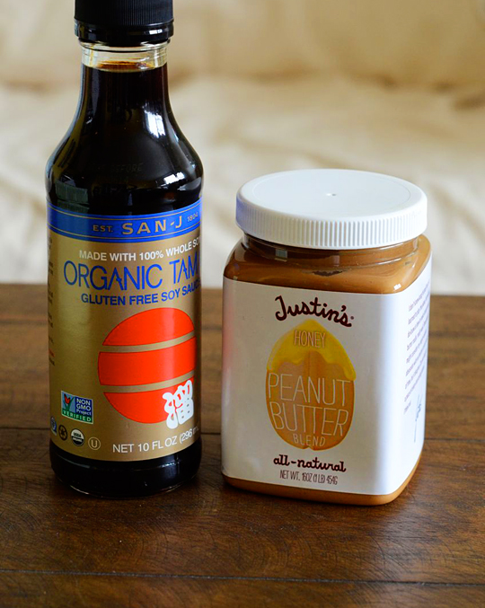 Tamari and organic peanut butter