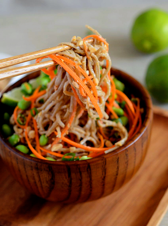 Peanut Lime Soba Noodles