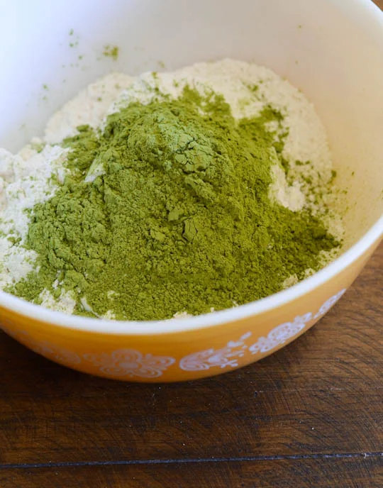 Green Tea Shortbread Cookies