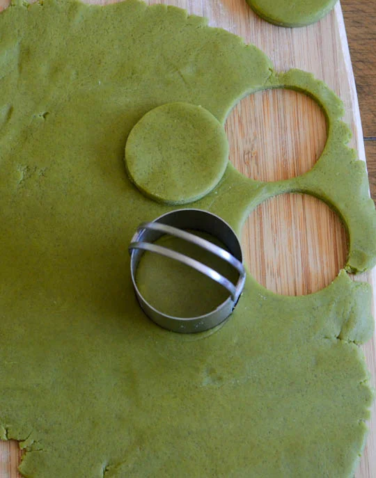 Green Tea Shortbread Dough