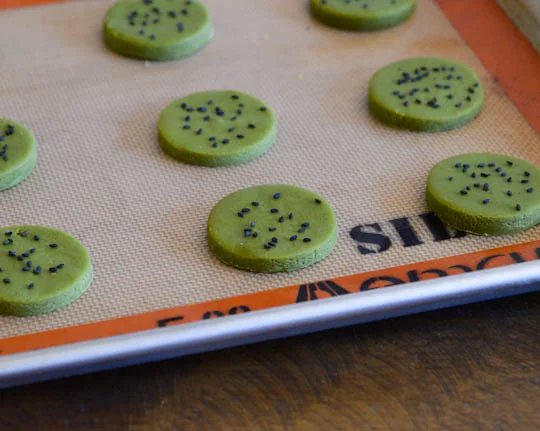 Green Tea Shortbread Cookies