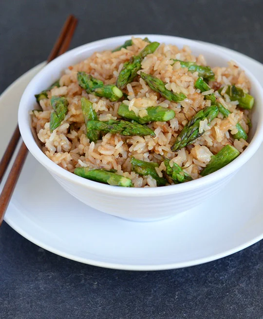 Asparagus and Ginger Fried Rice