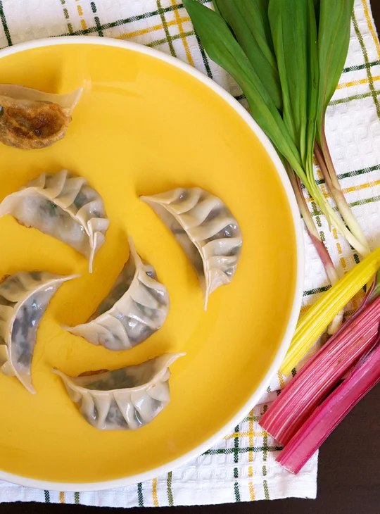 Ramp and Swiss Chard Dumplings