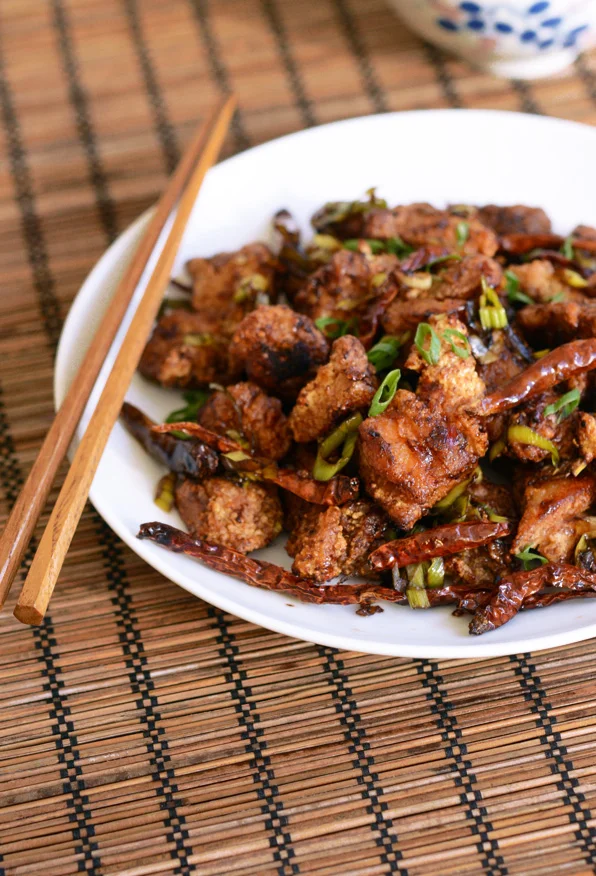 Spicy Wok Fried Chicken With Chilis Chongqing Chicken