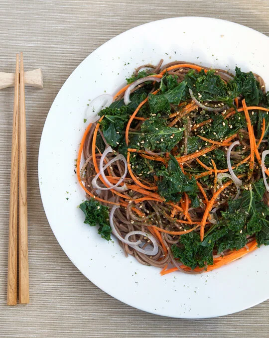 Kale and Sesame Soba Noodles
