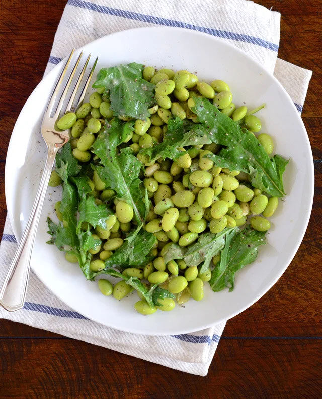Edamame Salad with Miso Dressing