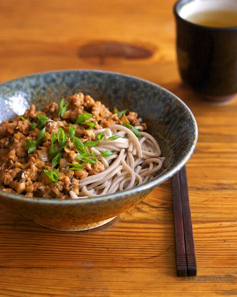 Minced Pork and Shiitake Noodles